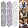 thumbnail image 1 of Halloween Table Runner, Purple Lace Spider Web Table Runner for Halloween Masquerade Scary Movie Nights, 13x72 Inch, 1 of 1