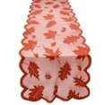 thumbnail image 1 of Halloween Table Runner with Scalloped Edge, Fall Table Decor for Dining Room Table Centerpiece, Burnt Orange Cheesecloth Table Runner for Thanksgiving Party Decorations, 1 of 8