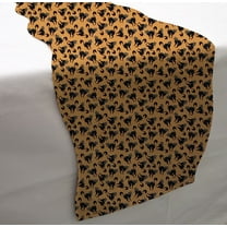 Halloween Table Runner by Penny's Needful Things (3 Feet Long - SCALLOPED) (Scaredy Cat)