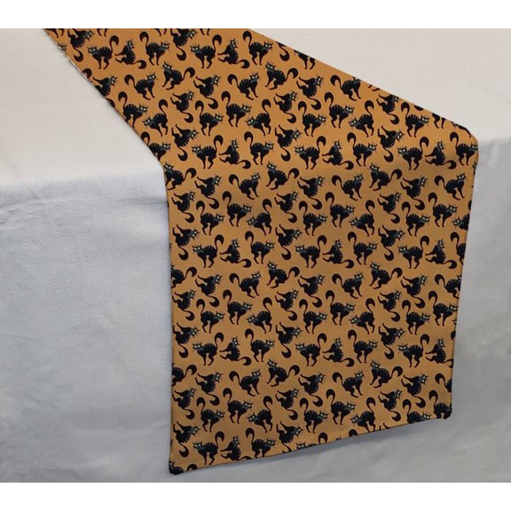 Halloween Table Runner by Penny's Needful Things (3 Feet Long - STRAIGHT) (Scaredy Cat)