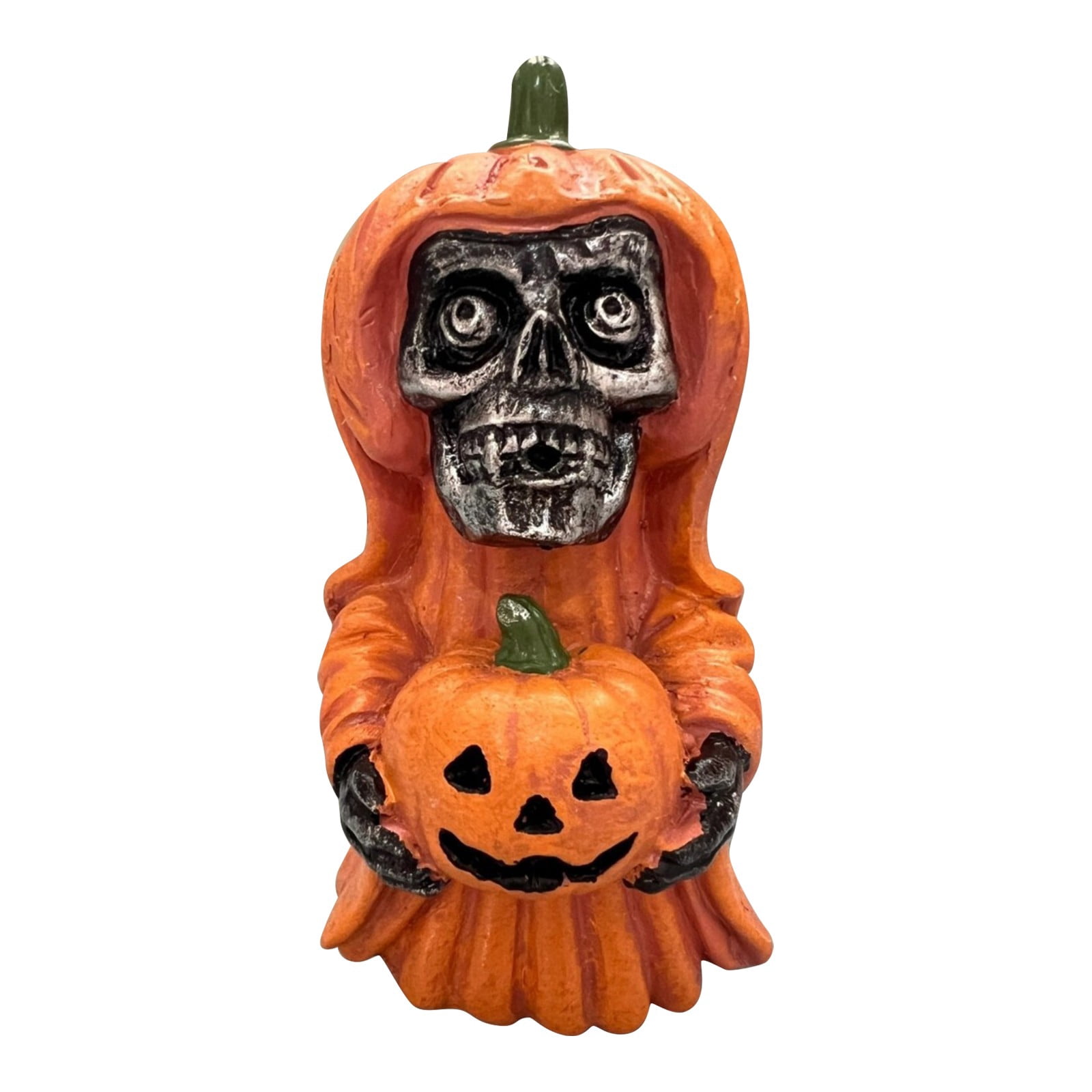 Halloween Gothic Skull Head Table Decor With Black Red Roses - Scary Skeleton Centerpiece For Home Office Mantel