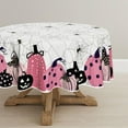 thumbnail image 1 of Halloween Tablecloth 60x104 Inch Rectangular, Jack-O-Lantern Pumpkin Cobweb Scary Themed Washable Table Cover for Party Picnic Dinner Decor, 1 of 1