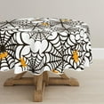 thumbnail image 1 of Halloween Tablecloth 60x60 Inch, Spider Web Pattern Cobweb Scary Themed Washable Table Cover for Party Picnic Dinner Decor, 1 of 6