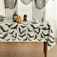 thumbnail image 1 of Halloween Tablecloth 60x84 Inch Rectangular, Bats Washable Table Cover for Party Picnic Dinner Decor, 1 of 6