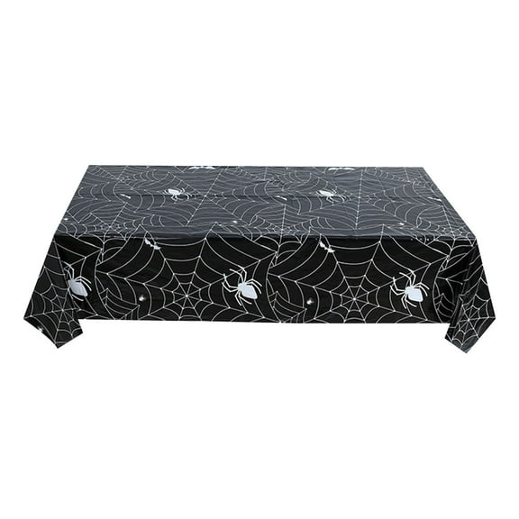 Halloween Tablecloth,Black Spider Web Table Cloth for Home Table Decor, Halloween Decorations Party Supplies for Indoor or Outside,Home,Dinner