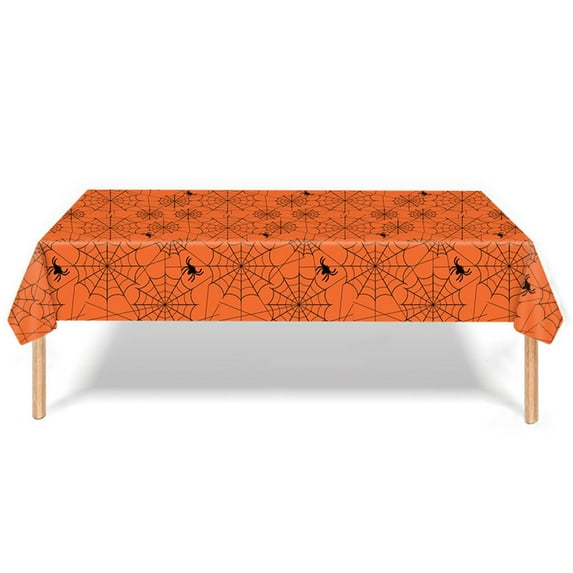 Halloween Tablecloth Halloween Web Tablecloth Disposable Party Tablecloth Party Decor Tablecloth 137*274cm