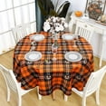 thumbnail image 1 of Halloween Tablecloth, Halloween Table Cloth Waterproof, Halloween Kitchen Table Decor for Dining Holiday Party 60x60 Inch Round, 1 of 5
