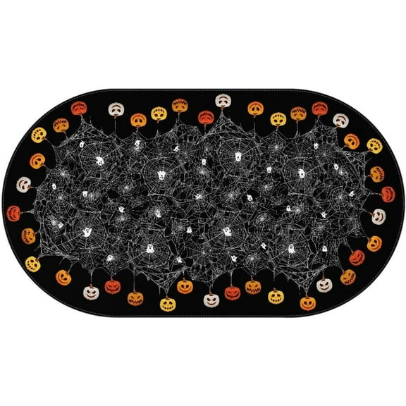 Halloween Tablecloth Oval 60x102 Inch