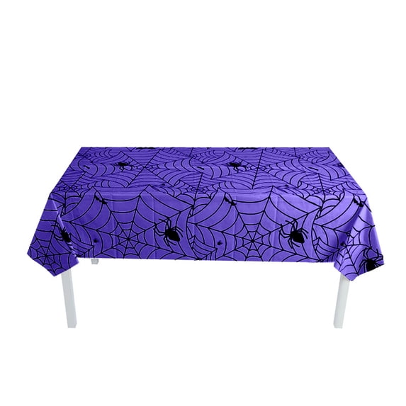 Halloween Tablecloth for Theme Party Decoration, Purple