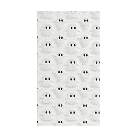 Halloween Tablecloth with Ghost Pumpkin Design, Washable Rectangular Table Cover for Party Picnic Dinner, Three-Dimensional Halloween Table Runner