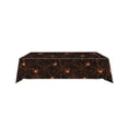 thumbnail image 1 of Halloween Tablecloth with Spiderweb Design - Waterproof Plastic - 107.87x53.94in - Black & White, 1 of 5