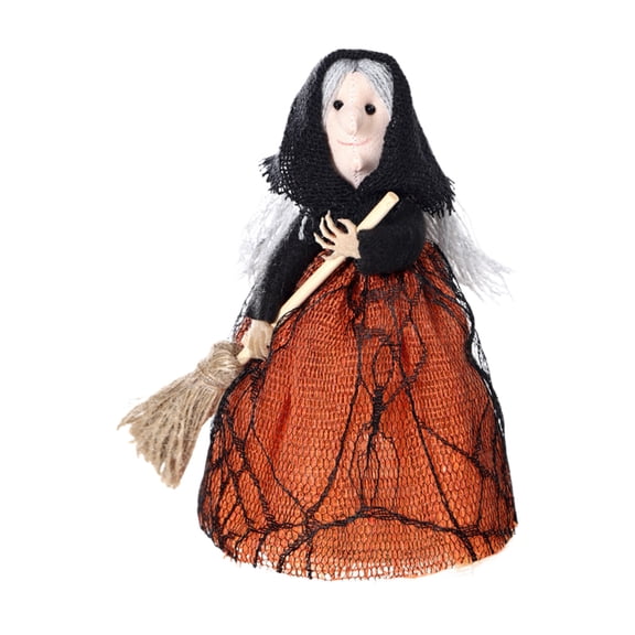 Halloween Tabletop Ornament, 6.5x2.76 Inch Miniature Witch Figurine, for Festive Red Tiered Tray Countertop Decor Cooking Lovers Gift, bldnkj, Makeup Organizers