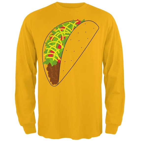 Halloween Taco Food Costume Mens Long Sleeve T Shirt
