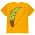 thumbnail image 1 of Halloween Taco Food Costume Youth T Shirt Gold YLG, 1 of 1