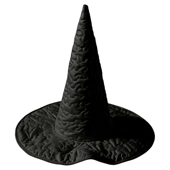 Halloween Tall Witch Hat for Women Men,Pointed Cone Costume Hat with Wide Brim, Wizard Hat Accessory for Cosplay Party Stage Performance Theme Event Dress Up Black
