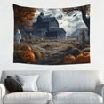 thumbnail image 1 of Halloween Tapestry Wall Hanging, Halloween Farm Pumpkin Ghost C Tapestry for Bedroom Aesthetic, Cute Tapestry Wall Decor, Halloween Decoration for Bedroom, Living Room, Indoor 29x37in, 1 of 7