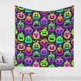 thumbnail image 1 of Halloween Tapestry Wall Hanging, colorful halloween pumpkins Tapestry for Bedroom Aesthetic, Cute Tapestry Wall Decor, Halloween Decoration for Bedroom, Living Room, Indoor 59x59in, 1 of 7