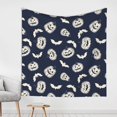 thumbnail image 1 of Halloween Tapestry Wall Hanging, halloween pumpkin bats Tapestry for Bedroom Aesthetic, Cute Tapestry Wall Decor, Halloween Decoration for Bedroom, Living Room, Indoor 59x59in, 1 of 7
