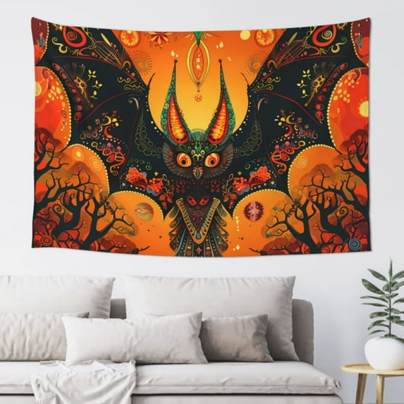 Halloween Tapestry halloween Decor, Halloween Vintage Bat Halloween Decorations Wall Tapestry Aesthetic, Tapestry Wall Hanging for Bedroom, Livingroom, Dorm Decor - 60x40in