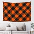 thumbnail image 1 of Halloween Tapestry halloween Decor, plaid halloween Halloween Decorations Wall Tapestry Aesthetic, Tapestry Wall Hanging for Bedroom, Livingroom, Dorm Decor - 60x40in, 1 of 6