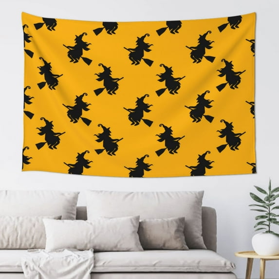 Halloween Tapestry halloween Decor, halloween witch Patterns Halloween Decorations Wall Tapestry Aesthetic, Tapestry Wall Hanging for Bedroom, Livingroom, Dorm Decor - 60x40in