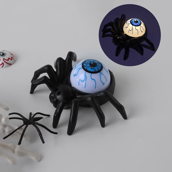 Halloween Tea Lights Flameless Candles, Spider Eyeballs LED Candles, Battery Operated Flickering Candles for Halloween Decoration Table Spooky Theme Party Decor
