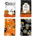 thumbnail image 1 of Halloween Tea Towels, 100% Cotton Kitchen Towel Set 20×27.5inch, Multi-Purpose Quick Dry Dish Towels Dishcloths Hand Towels Bar Towels(Set of 4), 1 of 6