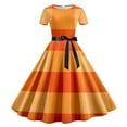 Halloween Teacher Dresses Halloween Witch Midi Dresses for Women