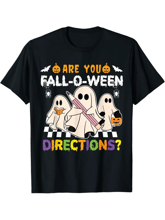 Halloween Teacher Fall O Ween T Shirt Size S-5XL