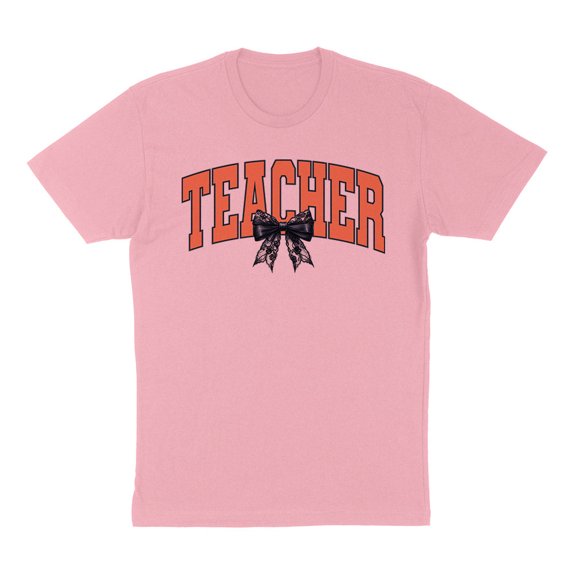 Halloween Teacher Shirt Unisex Large Pink