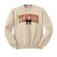 thumbnail image 1 of Halloween Teacher Sweatshirt Unisex Medium Sand, 1 of 5