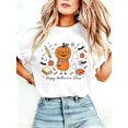 thumbnail image 1 of Halloween Teacher T-Shirt Cute School Supplies Witch Pencil Tee, 1 of 9