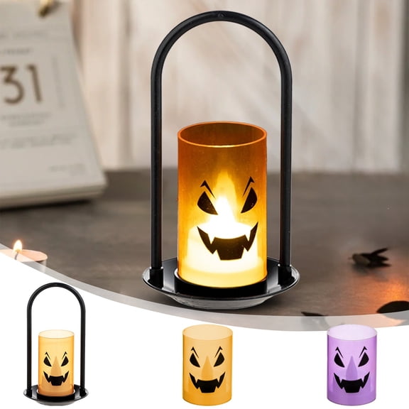 Halloween Tealight Candles, New Portable Battery Operated LED Flameless Votive Candles Decorative Halloween Tealight Candles for Home Decor, Parties, and Trick-or-Treating