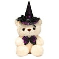 thumbnail image 1 of Halloween Teddy Bear Stuffed Animal with Witch Costume, Bear with Wearing Witch Hat Doll for Halloween Present for Boys and Girls, 1 of 4