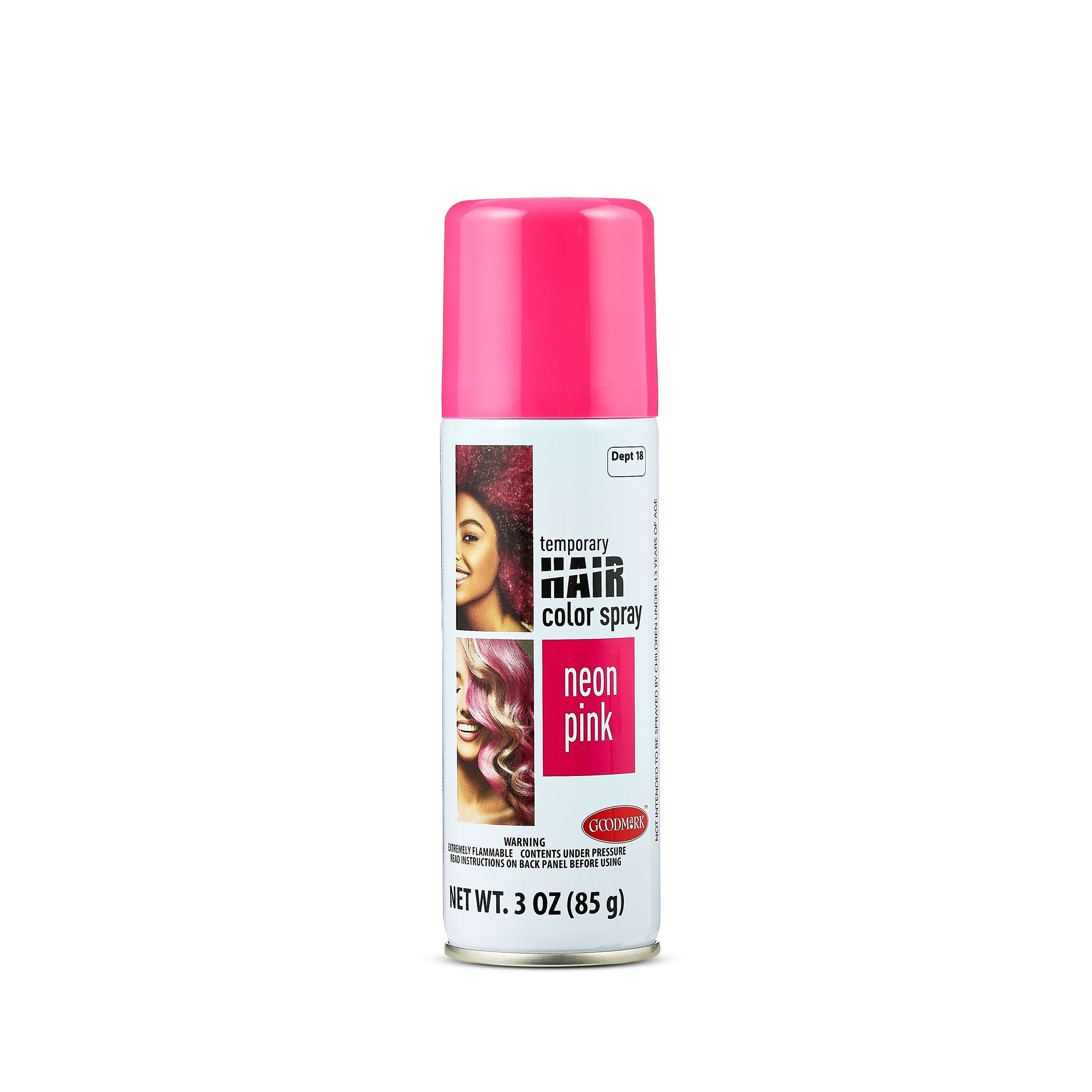 Halloween Temporary Hair Color Spray, Pink, 3 oz, by Goodmark