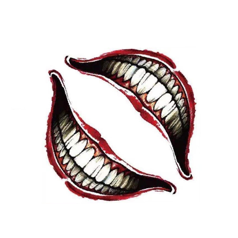 Halloween Temporary Tattoo Halloween Makeup Kit Waterproof Tattoos for