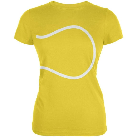 Halloween Tennis Ball Costume Juniors Soft T Shirt Bright Yellow 2XL