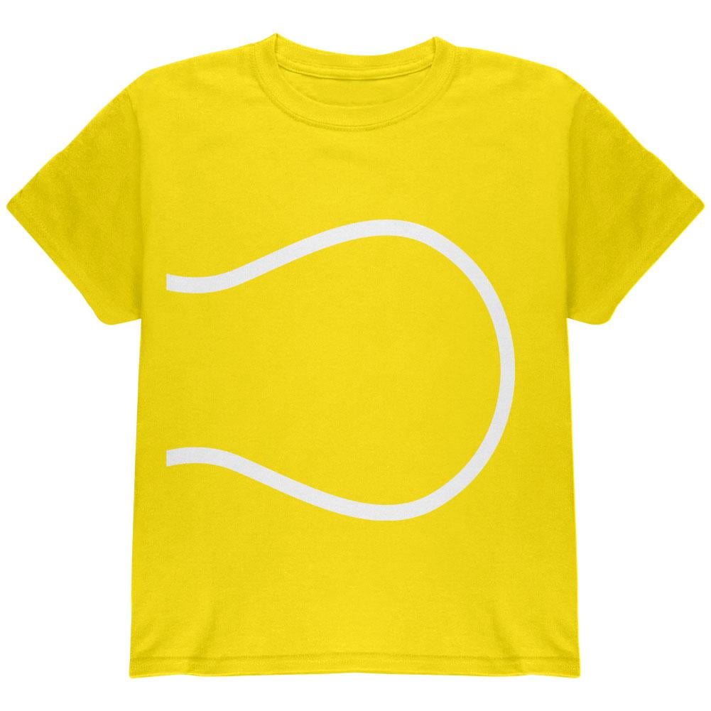 Halloween Tennis Ball Costume Youth T Shirt Yellow YSM