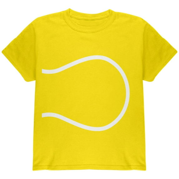 Halloween Tennis Ball Costume Youth T Shirt Yellow YSM