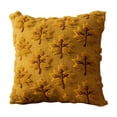thumbnail image 1 of Halloween & Thanksgiving Autumn Plush Embroidered Leaf Pillowcase – 17.7" x 17.7" Fall Sofa Cushion Cover – Flock Fabric Decorative Throw Pillow, 1 of 5
