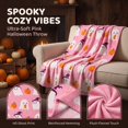 thumbnail image 1 of Halloween Thanksgiving Throw Blanket 39x27in Orange Flannel Couch Cover, Soft Plush Fleece Blanket for Sofa Bed Office, Warm Fall Halloween Decorations Gift by OVFUIZ, 1 of 8