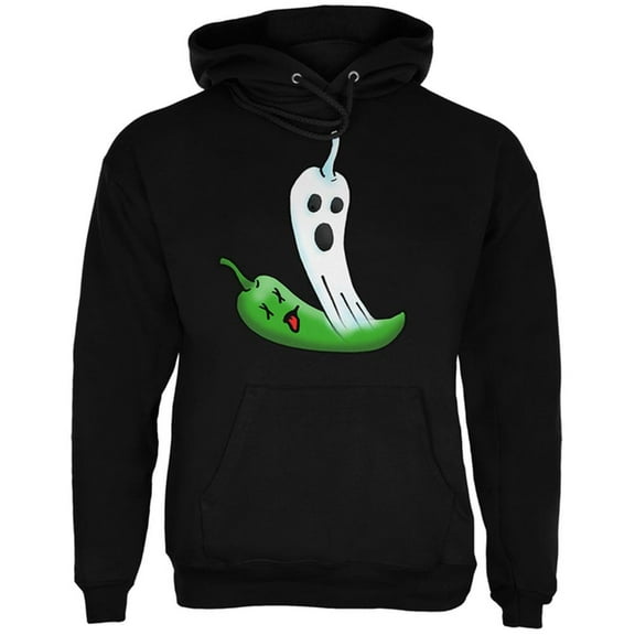 Halloween The Ghost Pepper of Cinco De Mayo Mens Hoodie Black X-LG