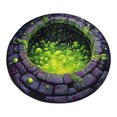 thumbnail image 1 of Halloween Theme 3D Visual Optical Floor Mat,Green Poison Swamp&Well Hole Design Non- Washable Illusion Round Rugs,for Home,Party,Trick or Treat Entry Decor, 1 of 6
