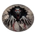 thumbnail image 1 of Halloween Theme 3D Visual Optical Floor Mat, BurstâOut Cracked Stone Design Non- Washable Illusion Round Rugs,for Home,Party,Trick or Treat Entry Decor, 1 of 6