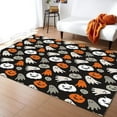 thumbnail image 1 of Halloween Theme Area Rugs, Cartoon Ghost Pumpkin Easy Clean Rug, Soft Non-Skid Carpet Throw Rug For Kids Teen Girls Boys Bedroom Living Room Bathroom Classroom Office 3 x 5ft, 1 of 6