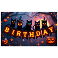 thumbnail image 1 of Halloween Theme Banner Decorative Creative Polyester Material for Birthday Party Holiday Event Indoor Decoration, 1 of 9