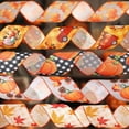 thumbnail image 1 of Halloween Theme Decoration Ribbon Thanksgiving Faux Linen Ribbon Holiday Party Decoration Ribbon Pumpkin Maple Leaf Woven Ribbon Halloween Decorations, 1 of 7