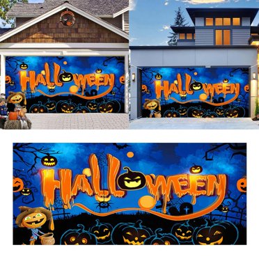 Happy Halloween Theme Fabric Sign Poster Banner