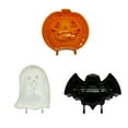thumbnail image 1 of Halloween Theme Pumpkin Bat Ghost Shaped Baking Molds, Reusable Handmade Pie Molds Dough Molding Tools For Party Decor, 1 of 4