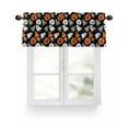 thumbnail image 1 of Halloween Theme Valances for Windows Ghost Pumpkin Horror Retro Valance Rod Pocket Light Filtering Short Window Treatments Curtains for Kitchen Bathroom Living Room Bedroom, 1 Panel, 42 x 12 Inch, 1 of 7